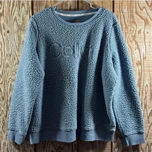 Calvin Klein Fleece Crewneck Sweatshirt SZ LG - Picture 1 of 3